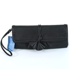 SIMPLY VERA WANG Mujer BENTLEY NEGRO BORLA CLUTCH con CORREA PARA MUÑECA Muñequera