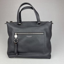 HENRI BENDEL NY Gris Cuero Cartera Bolso de Mano Bolso de Hombro Para Mujer Nuevo