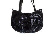 Bolso de hombro para mujer Black Atención. 14 X 8 X 4. Piel (Cuero).