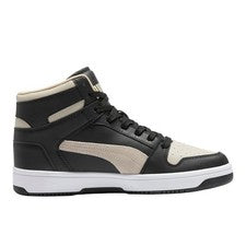 Zapatillas informales PUMA Rebote Layup Dust High Top para hombre beige, negras 400502