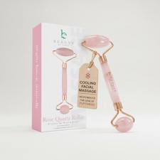 Rodillo facial de cuarzo rosa para líneas finas - Herramienta de autocuidado perfecta