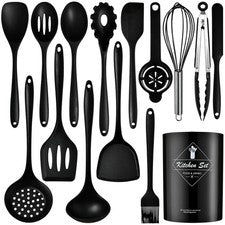 Juego de utensilios de cocina de silicona - Juego de utensilios de silicona de 15 piezas2906