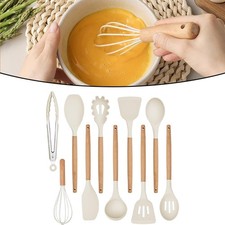 Juego de utensilios de cocina de silicona incl. espátula cuchara alicates para sartenes antiadherentes