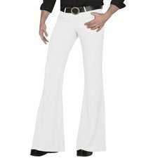 Pantalones de Pana Acampanados para Hombres Pantalón Retro Disco Delgado Informal Formal Moda Clásico
