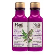 Paquete de champú y acondicionador Heal & Hydrate + manteca de karité, set de cuidado del cabello con...