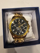 Reloj Hombre MPW-0334 Color Dorado Acero Inoxidable Resistente al Agua