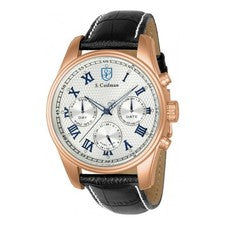 Reloj de cuarzo S. Coifman Heritage para hombre esfera plateada SC0401