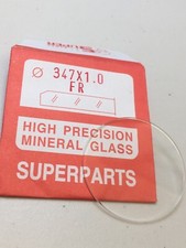 Reloj Cristal Mineral Plano Repuesto 1.0mm Grosor Tamaños 16.1mm-36.0mm