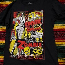 Camisa de manga corta estilo Rob Zombie Band Tour concierto BL401