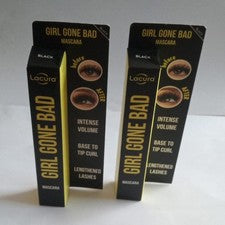 2 X Máscara LACURA Girl Gone Bad Negra Pestañas Largas Volumen 15 ml Cada una