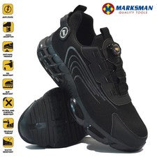 PARA HOMBRES AMORTIGUADORES PUNTERA DE ACERO SEGURIDAD TRABAJO EXCURSIONISTA ZAPATOS BOTAS ZAPATILLAS TALLA