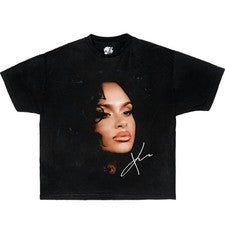 Camiseta Kehlani Face Boxy Vintage Boxy Camiseta de gran tamaño Ropa de calle y2k