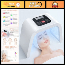 Máscara de terapia de luz LED 7 en 1 - Herramienta de cuidado de la piel facial de luz roja para rostro, cuello y