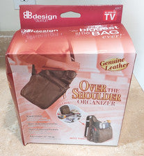 Organizador sobre el hombro db design by BUXTON (COMO SE VE EN LA TELEVISIÓN) cuero genuino
