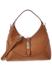 Bolso italiano de cuero Lina con asa superior para mujer