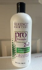 SILKIENCE HAIR CARE Pro Formula 2 en 1 CHAMPÚ Y ACONDICIONADOR 32 FL OZ