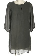 Vestido blusa mujer H&M elegante gris talla 36 poliéster