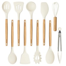 Juego de utensilios de cocina de silicona CAROTE para cocina, 446 ° F resistente al calor 10 piezas