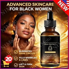 Suero hidratante para el cuidado de la piel facial suave negro para mujeres