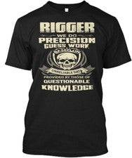 Camiseta Rigger Hecha en EE. UU. Talla S a 5XL