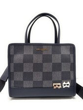 Nuevo Bolso Cartera Pequeño KARL LAGERFELD PARIS Maybelle Para Mujer Azul/Índigo