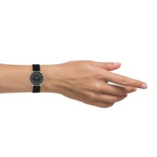 Oozoo Reloj de Pulsera Mujer Vintage Series Análogo Acero Inox Negro UOC20141