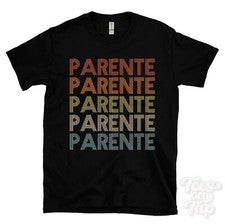 CAMISETA ESTILO RETRO REPETIDO PADRE Hombre y Mujer Novedad Genial Nombre Regalo