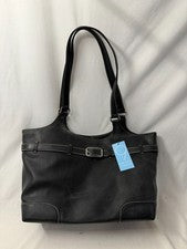 Mujer Damas NUEVO CON ETIQUETAS NINE WEST Negro Bolso de Mano Cartera con Correas Cinturón-Way