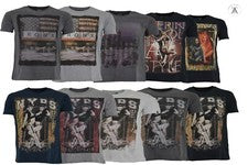 Hombre Retro Graffiti Estampado Grande Camisetas con Diseño Gráfico Estilo Americano