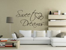 Pegatina de pared de vinilo arte dormitorio dulces sueños decoración del hogar Reino Unido PQ164