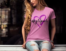 GirlPower Mujer Camiseta Regalo para Ella Conjunto Informal Rosa Camiseta Regalo Idea
