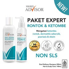 Makarizo Advisor Champú para Pérdida de Cabello y Caspa Tónico para Cuero Cabelludo Set de Tratamiento