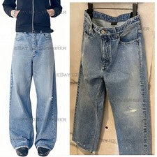 Pantalones rectos de mezclilla lavados rasgados VD 010-Steve2 pantalones de mezclilla desgastados nuevos