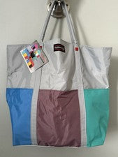 NUEVO Bolso de Mano Vintage Años 80 ESPRIT STYLE MONARCH Luggage Co Moda Club Bloques de Colores