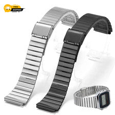 Correa de reloj de metal para Casio F91W A158 A168 envío gratuito Reino Unido