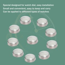 10x Bisel Reloj Inserto Pip Dot Luminoso Repuesto Reloj Reparación Repuesto