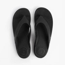 Sandalias negras ligeras sin cordones sintéticas Totes Sol Bounce para mujer