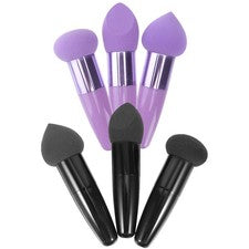 6 piezas bolígrafos esponja maquillaje belleza pinceles de látex para aplicación cosmética
