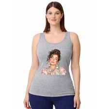 Chaleco sin mangas retrato floral para mujer romántico regalo de moda para ella