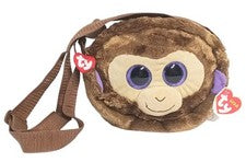 Bolso de hombro de felpa Ty Fashion "Coconut" the Monkey correa ajustable cremallera