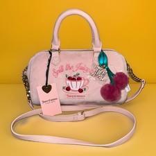 Bolso Cartera Juicy Couture Sweet Tea Party Rosa Cereza y Dijes JC NUEVO