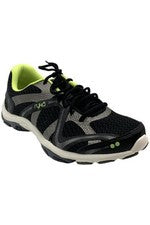 Zapatillas de entrenamiento Ryka con cordones Influence negras/verdes/grises