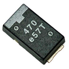 Pack de 10 Condensadores 2R5TSL470M9 Tantalio SMD 470UF 2.5V Polímero Estado Sólido