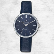 Girl Only Go Reloj de Pulsera Mujer Reloj Cuarzo Cuero Azul Oscuro