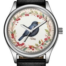 Reloj de pulsera Blackbird British Bird color estilo #2 38 mm redondo 3 ATM cuarzo
