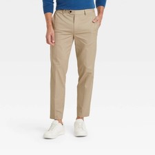 Pantalones ajustados Goodfellow & Co. para hombre con lengüeta extendida 32X30 caqui nuevos con etiquetas