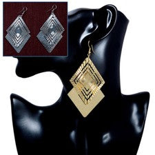 Pendientes forma rombos en dos variantes
