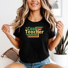 Cool Teacher Mujer Camiseta Regreso a la Escuela Enseñanza Regalo Para Ella