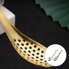 2 Pcs Küchenutensilien Edelstahl Küchenhelfer Abtropflöffel Colander