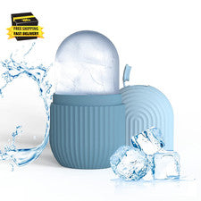 Rodillo facial de hielo, molde de silicona reutilizable masaje facial ojos belleza facial cuidado de la piel